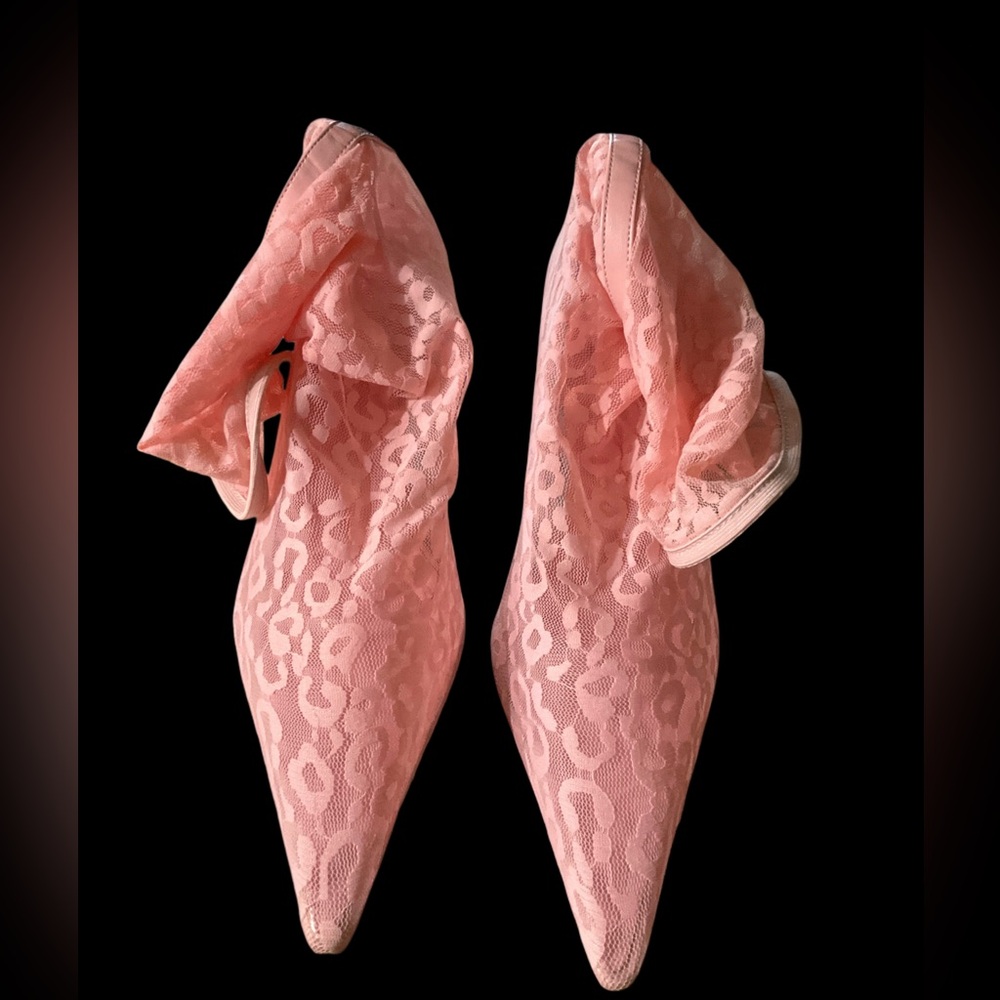 Elegant Pink Ankle Booties - Picture 2 of 6